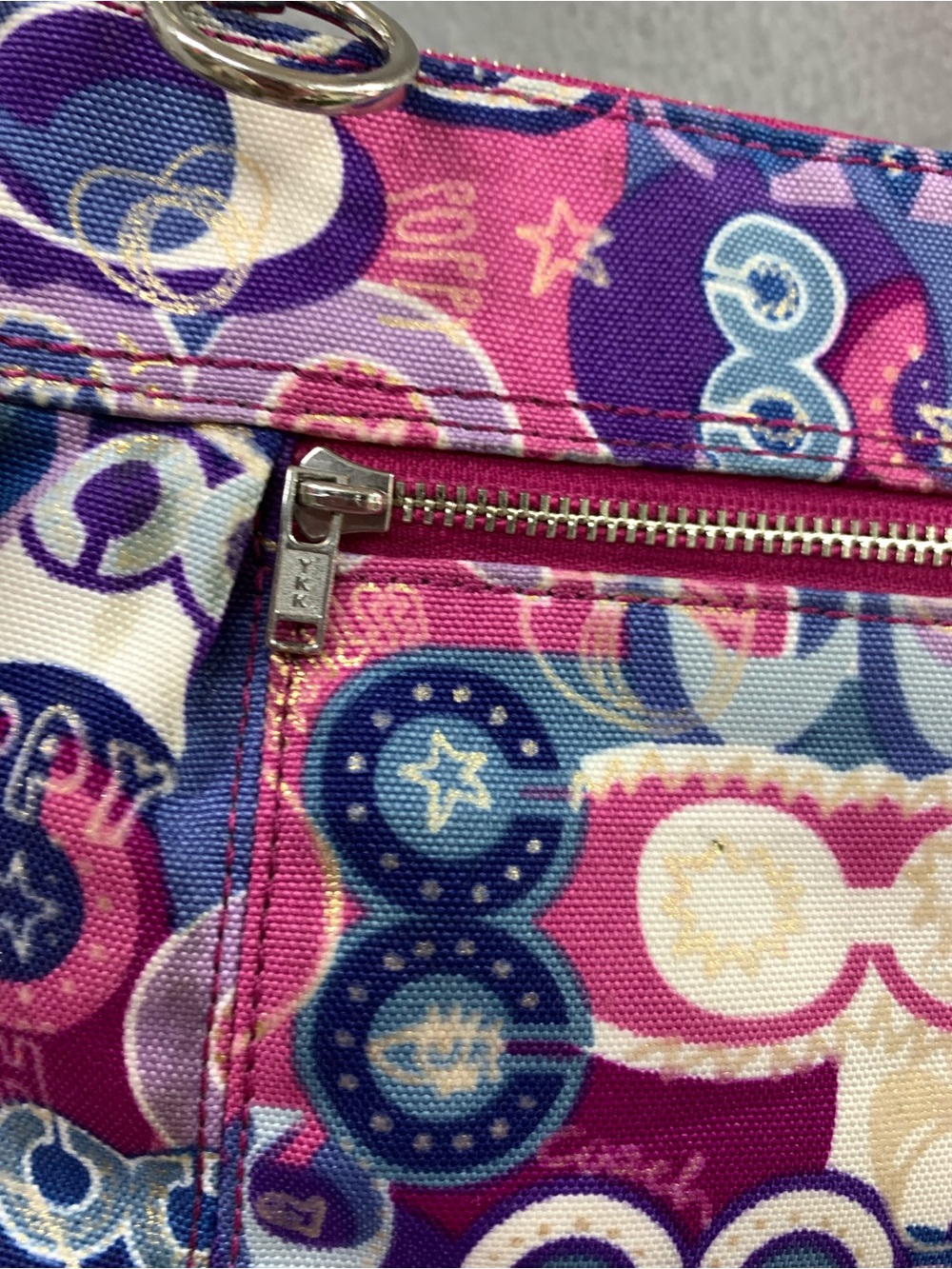 Coach Poppy Pop C Signature Graffiti Sequin Crossbody Purse #46347 y2k - Picture 6 of 15